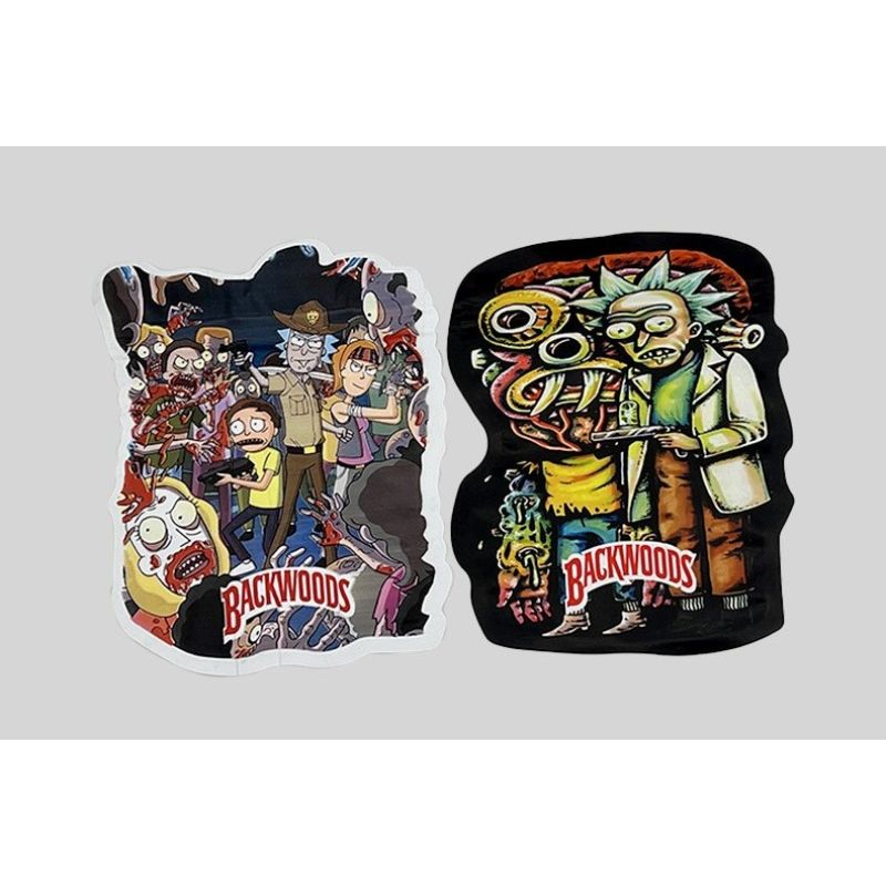 Backwoods Smell Proof Die Cut Mylar Weed Bags